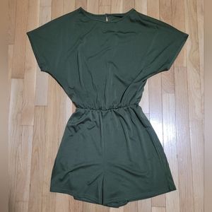 Army Green Shein Romper Size Small